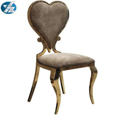 China Event Heart Shaped Dining Chairs Wedding Banquet Chair Hotel Royal 50X59X102 for sale