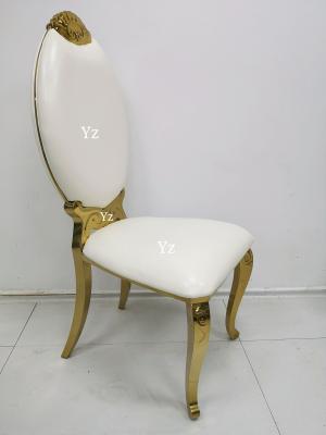 China Jantando a tela traseira alta da cadeira do banquete do casamento de aço inoxidável para os eventos W50xD65xH110cm à venda