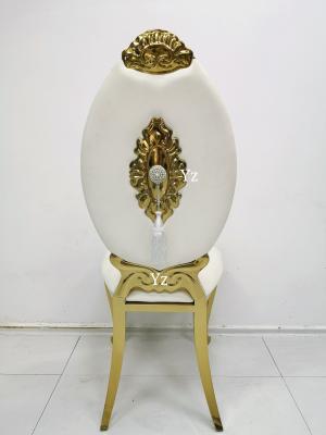 China Jantando a tela traseira alta da cadeira do banquete do casamento de aço inoxidável para os eventos W50xD65xH110cm à venda