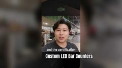 Nuovo di zecca personalizzabile LED Bar Counters per Ristoranti e Bar Commerciali Design a Rosa