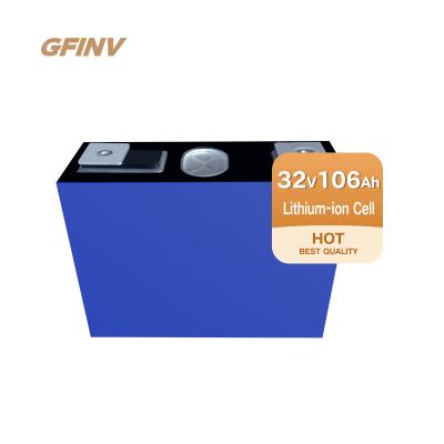 China Safety  3.2V 106Ah LiFePO4 Lithium Ion Battery Cells 4000times Cycle Life for sale