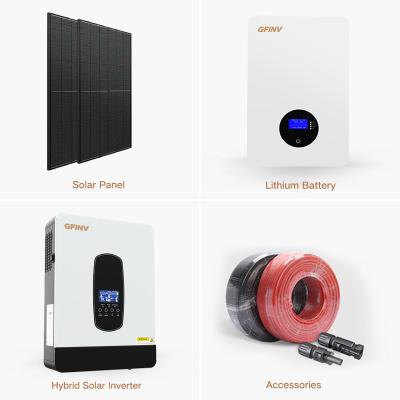 China Variação de temperatura Sistema de armazenamento de baterias solares para casa Sistemas de backup solar para casa à venda
