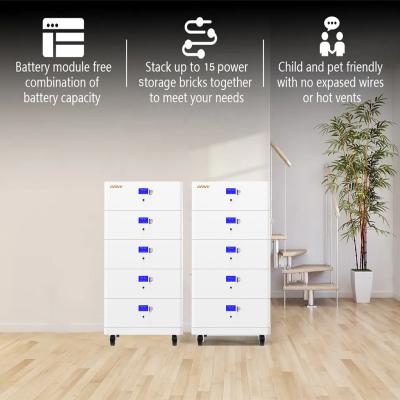 China Indoor/Outdoor Configuration Stackable Home Battery With UL 1741 Certified Battery à venda