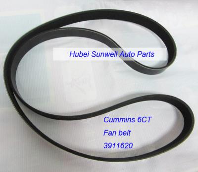 China Cummins 6CT engine V-Belt fan belt 3911620 / 8PK1727 for sale