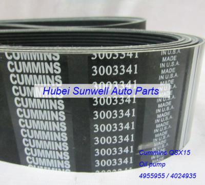 China Cummins K38 engine fan belt 3003341 23PK 2032MM for sale