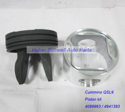 China Cummins QSL9 engine piston 4089963 / 3974404 /  4941393 for Dongfeng truck for sale