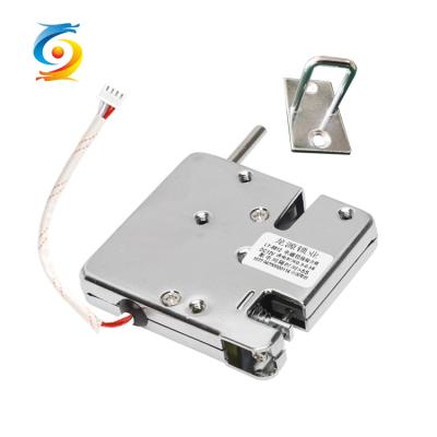 China DC 24v 12v Automatic Cabinet Lock Silver Magnetic Electronic Lock for sale