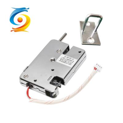 China Metal Small Electric Solenoid Lock Electronic Storage Cabinet Lock for sale