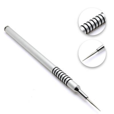 China Newest NAIL Hot Sale Metal Handle Nail Brush Dotting Pen Tool No Ball Nail Dotting Tools Nail Art Pen for sale
