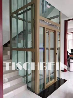 中国 カスタマイズされたアルミニウム シャフトの構造の家のエレベーター320kg-500kgの低い電力の消費の低雑音の安価維持 販売のため