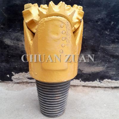China Gold 98MM Steel Tooth Bit / IADC 127 Roll Forged Tricone Roller Bit for sale