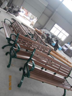 China Wooden Garden Seats Benches , Wooden Outside Benches Waterproof for sale