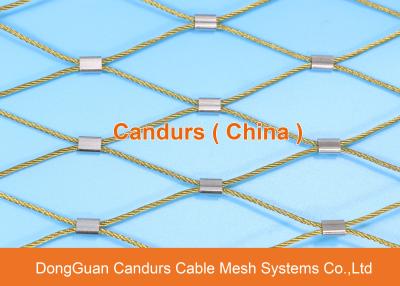 China AISI 316 Flexible Sainless Steel Wire Cable Sleeve Mesh For Construction for sale
