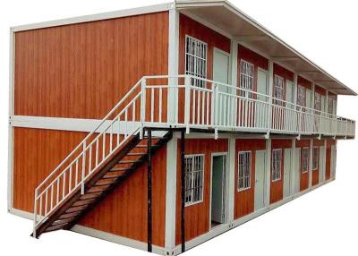 China Wooden Color Fast Installation Prefab Container House Building for sale