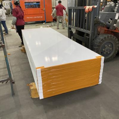 China 1150mm Width Rock Wool Prefab Sandwich Panel for Apartment for sale