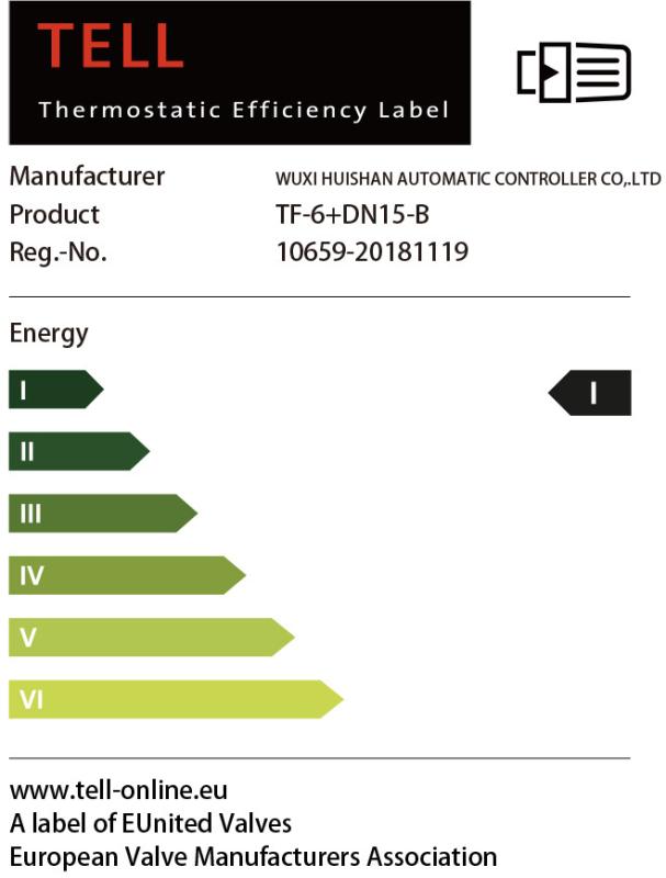 Thermostatic Efficiency Label - Thomas T Intelligent Technology Co., Ltd.