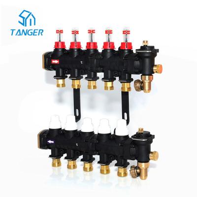 China 5 Port 4 Port 3 Port 2 Port Underfloor Heating Manifold With Pump for sale