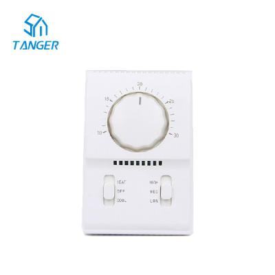 China 6.5a Tower Room Thermostats For Electric Heater Fan Coil Units for sale