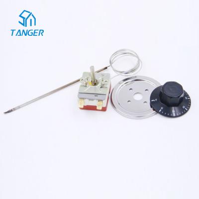 China Bulb High Temperature Capillary Thermostat Adjustment Knob 300 Degrees 250VAC 16A for sale