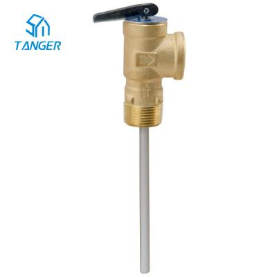 China Hot Water Boiler Temperature Control System Temperature Pressure Relief Valve Water Heater 3/4 for sale