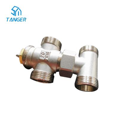 China 10mm 15mm To 20mm Radiator Valves For Towel Radiator Underfloor Heating Trv 4 Way for sale