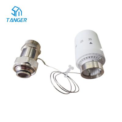 China Trv Replacement Thermostatic Radiator Head With Remote Sensor 20 To 60 Degree for sale