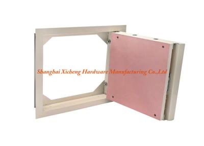 China Pink  Heavy Weight Steel Hatch With Removable Inner Door Gypsum Board for sale