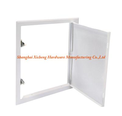 China Flush Frame Push Lock Steel Access Panel White Powder Coated  Shadow Gap for sale