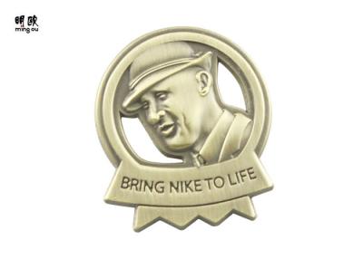China Antique Souvenir Military Lapel Pins , 3D Embossed Mens Lapel Pin For Promotion for sale