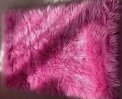 Chine Petits tapis mous superbes 4pcs/carton de polyester de la fourrure 30*45inch de Faux de rose à vendre