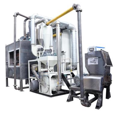 China Linea de reciclagem de plástico de alumínio controlada por PLC Máquina de reciclagem de bolhas médicas de sucata à venda