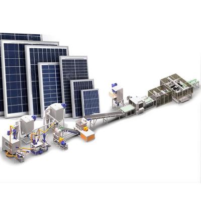 China High Separation Rate Solar PV Panel Recycling Line Photovoltaic Processing Machine for sale