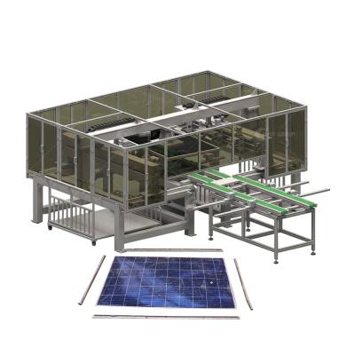 China 7500 kg Weight Solar Panel Crushing Sorting Equipment for Photovoltaic Panel Recovery for sale