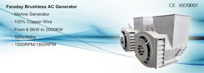 China Marine AC Brushless Alternator Generator 37.5KVA to 1000KVA for sale