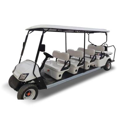 China New Energy 4 Row Golf Cart Electric Golf Buggy With Seat 690kg for sale