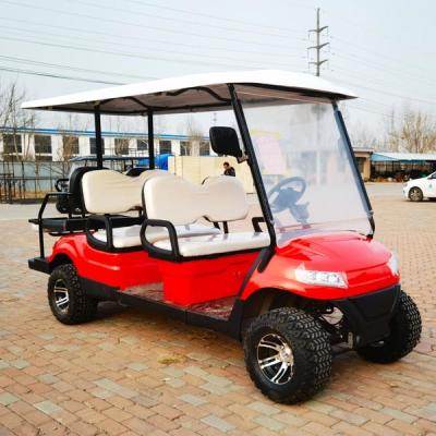China Elektro-Golfwagen mit Straßenzulassung für 30–40 Meilen pro Stunde, sechssitzige Fahrzeuge zu verkaufen