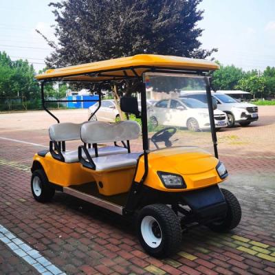 China Yellow 4x4 Cambridge Interstate Golf Carts Trolley High Speed Community Vehicles for sale