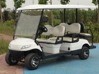 Chine Prix de l'usine Blanc 6 personnes 35 min Chariot de golf électrique Club voiture ODM OEM batterie au plomb-acide à vendre