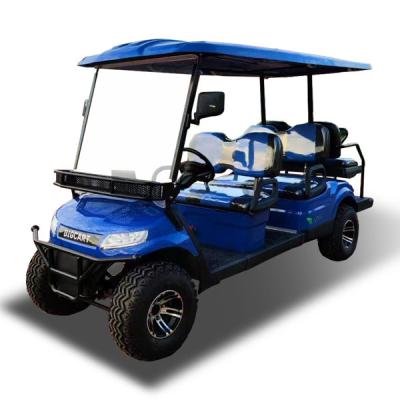 China Blue Lithium 6 Seater Golf Cart Club Cart UTV 25mph for sale