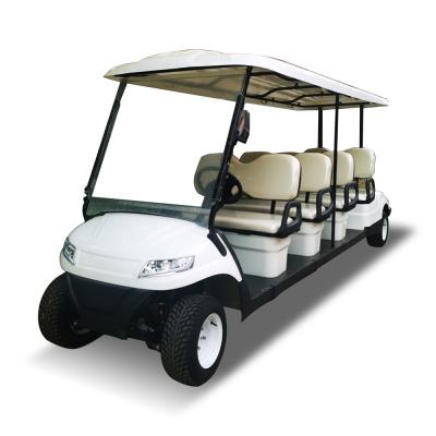 China White 8 Seater High Performance NEV Golf Cart Vehicle 120Miles 48v 60v 72v  For Community Club for sale