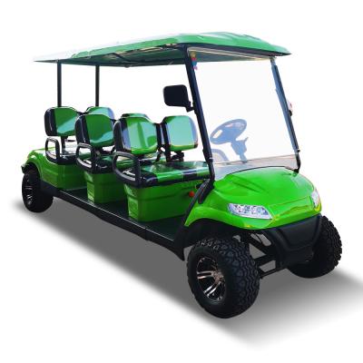 China 4 6 8 seater electric golf cart 100Ah Electric Sightseeing Car Vehicle 30mph for sale