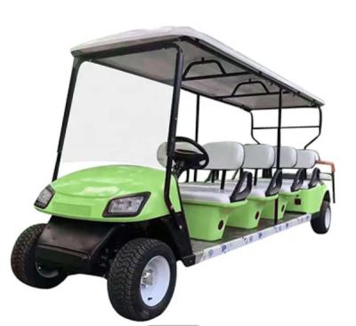 China Green Electric Sightseeing Limousine Golf Cart Dealer 72V Lithium Battery for sale