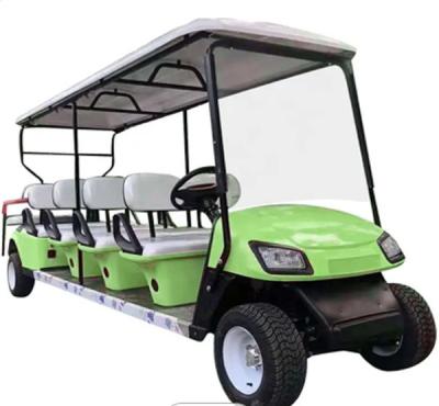 China Green Color All Terrain Off Road Golf Cart Electric Lightweight Golf Buggy 10 Person for sale