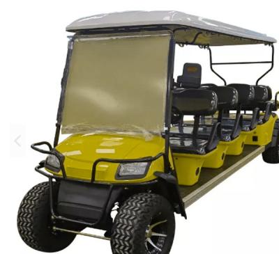 China Carrinhos de golfe grandes para tacos de golfe movidos a eletricidade 10 passageiros 30 mph alta estabilidade à venda