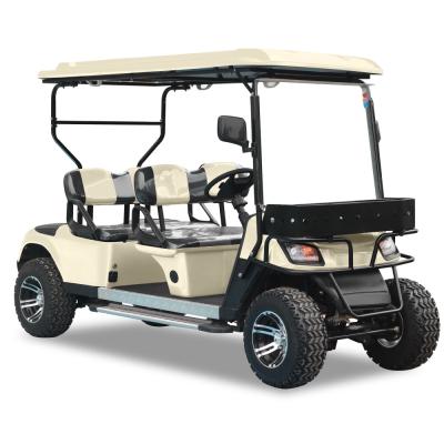 中国 効率的な電気ゴルフカート 座席容量 2-4 乗客 72v 6 座席ゴルフカート 道路外 障害者ゴルフカート 販売のため