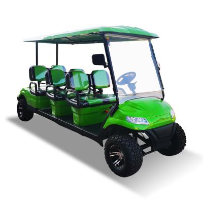China 72v 100ah Lithium-Eisen-Batterie 5KW Wechselstrommotor 6 Sitzplätze Elektro-Golf-Buggy mit CE zu verkaufen