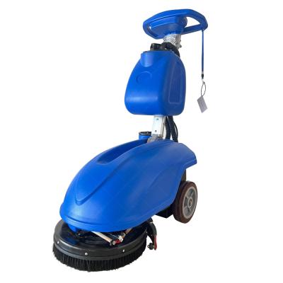 China Hand Pushed 350 Floor Scrubber 350mm Cleaning Width 25kg Brush Pressure for sale