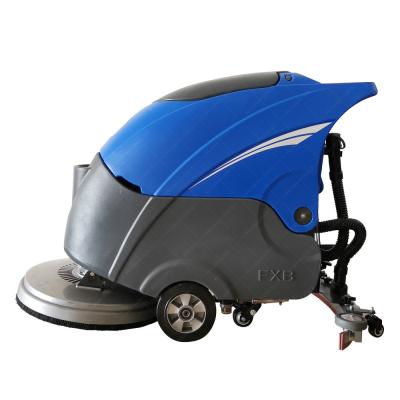 China Blue Walk Behind Mechanical Road Sweeper Multifunctional 550W Motor Powered for sale