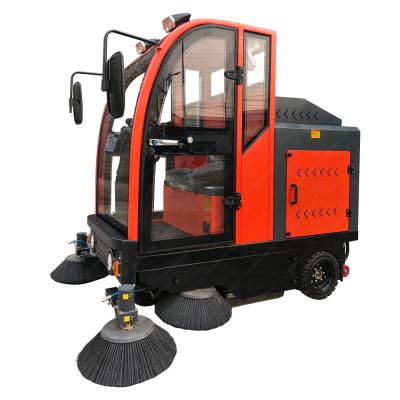 China Single Driver Orange Width 2000mm 4 Brush Head Floor Scrubber Lead Acid Battery Powered for sale