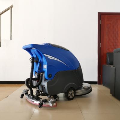 China Single Driver Blue FNE-D550 Floor Scrubber Strong Battery Life Brush Disc Diameter 550mm for sale